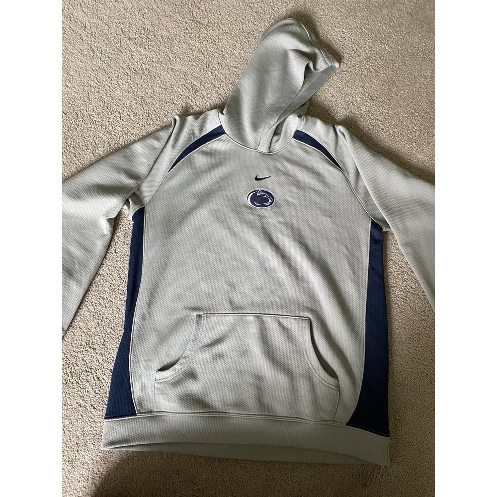 Vintage Penn State Nittany Lions Hoodie Boys Large Nike Center Swoosh Pullover